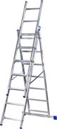 KASTOM DRABINA ALUMINIOWA  3x 7 STOPNI 150KG VHR