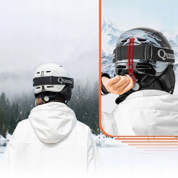 Κράνος Snowboard Qunature 10130003001 με Ακουστικά Μέγεθος L Λευκό