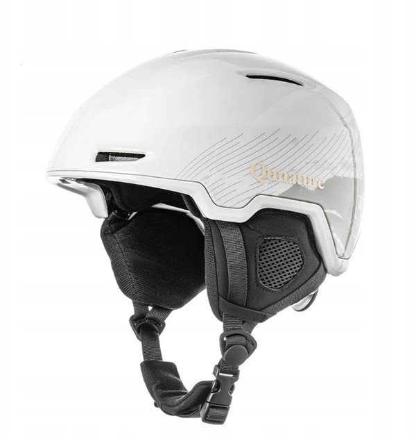 Kask narciarski Qunature 10130003002 z nausznikami snowboard rozmiar M - bialy