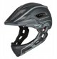 Kask rowerowy fullface dzieciecy Wozinsky z tylna lampka USB S szary