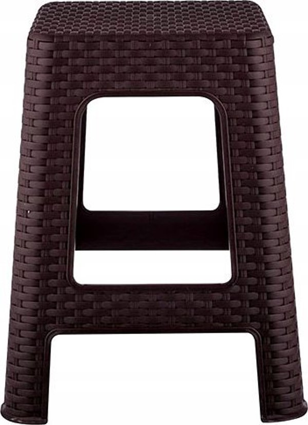 Σκαμπό RATTAN -καφέ 28x28x45