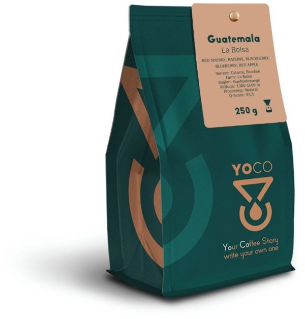 Kawa ziarnista YoCo Coffee Guatemala La Bolsa Filter 250g