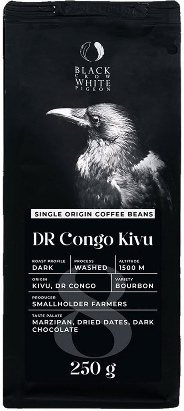 Καφές μονοποικιλιακός Black Crow White Pigeon DR Congo Kivu, 250 γρ