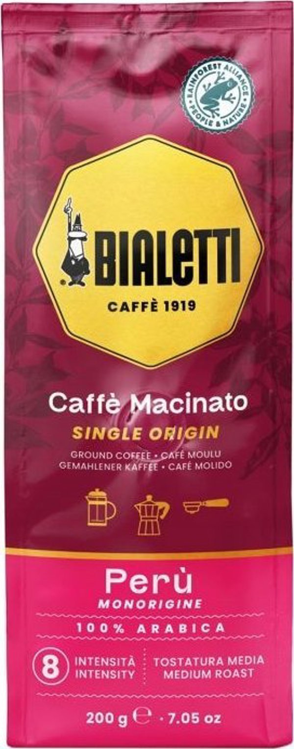 Bialetti - Καφές Αλεσμένος Περού Rainforest Espresso 200g