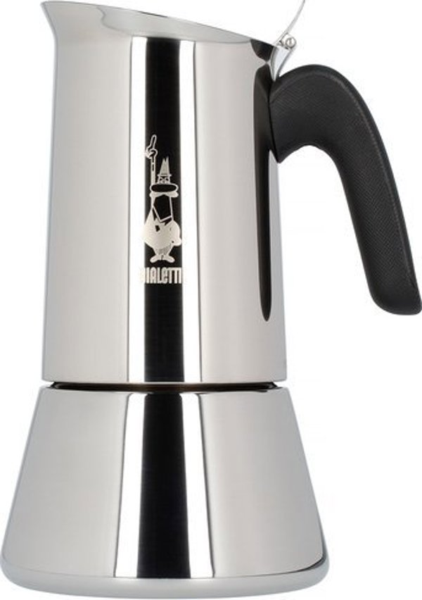 Καφετιέρα Bialetti Venus 10 Φλιτζάνια, Μπρίκι Εσπρέσο από Ανοξείδωτο Ατσάλι, Ασημί