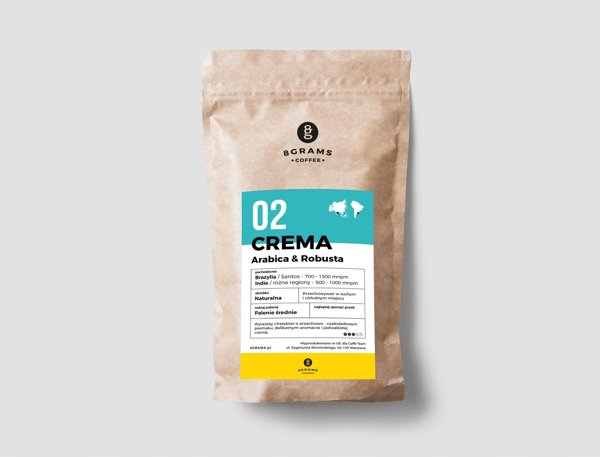 Kawa palona ziarnista 8Grams Crema 1kg