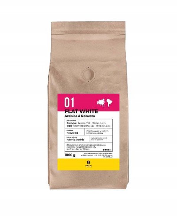 Kawa palona ziarnista 8Grams Flat White arabika robusta 1kg