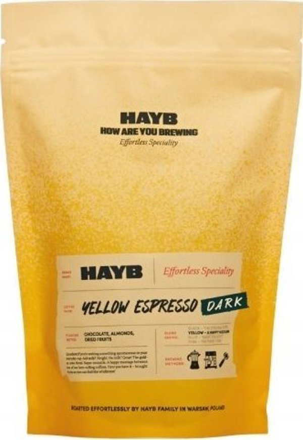 Χωρίς καφέ HAYB Yellow Espresso Blend 250 g