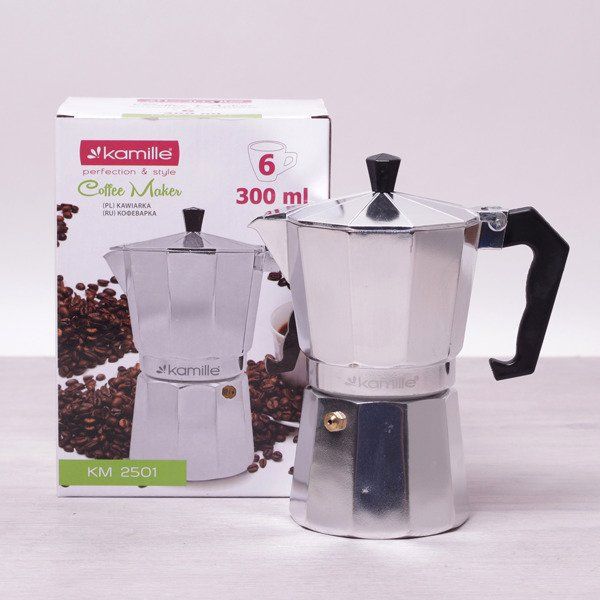Καφετιέρα Espresso Kamille 6 Φλιτζάνια από Αλουμίνιο (15277-uniw)