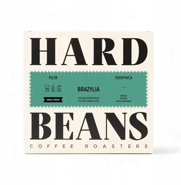 Hard Beans Coffee Brazylia Fazenda Mundo Novo The Best Sancup 2025, Καφές σε Κόκκους, Natural Filter, 250g
