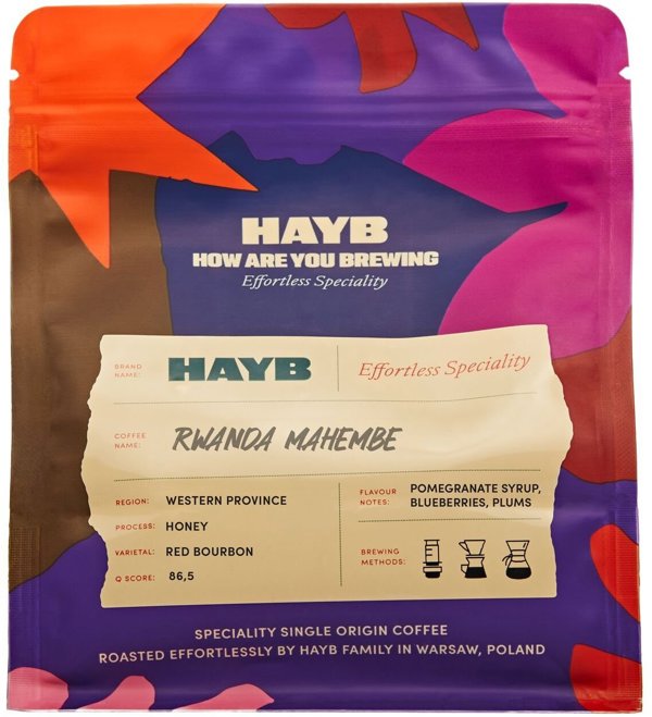 Kawa ziarnista HAYB HAYB - kawa ziarnista Rwanda Mahembe Honey Filter 250 g