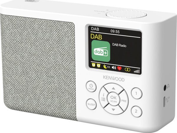 Kenwood CR-M33DAB Φορητό Ραδιόφωνο DAB+/FM με Bluetooth Λευκό
