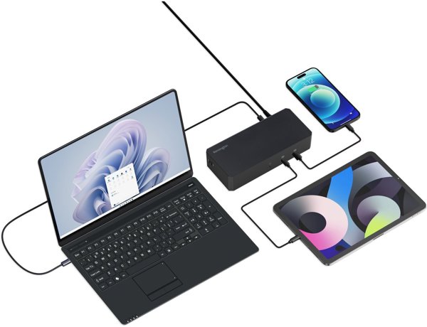 Σταθμός σύνδεσης Kensington SD4843P EQ USB-C 10Gb/s, τριπλή οθόνη, χωρίς drivers
