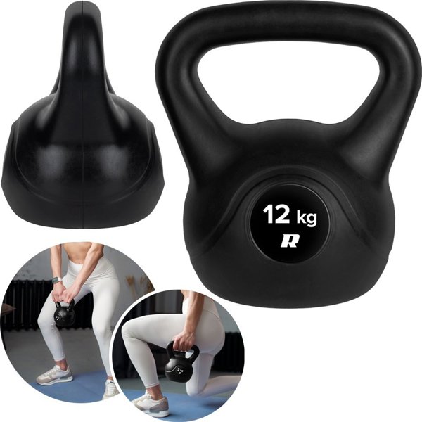 Kettlebell Rebel RBA-2316 ασφαλτικός 12 kg