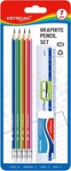 Keyroad Σετ Μολύβια HB, 7 Τεμάχια, Blister, Μείγμα Χρωμάτων