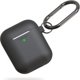 KeyBudz Elevate Keychain Προστατευτική Θήκη Σιλικόνης για Apple AirPods 1/2 - Μαύρο