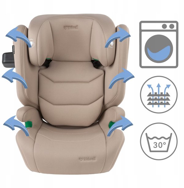 KIDWELL FOTELIK TENDO BEIGE 100-150cm ISOFIX