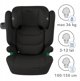 KIDWELL FOTELIK TENDO BLACK 100-150cm ISOFIX
