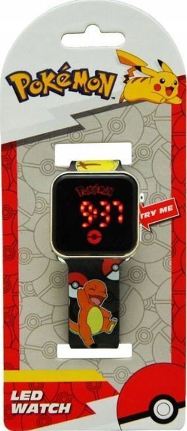 Kids Euroswan Zegarek cyfrowy LED Pokemon Charmander POK4322