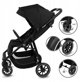 KIDWELL Καρότσι περιπάτου ENZO BLACK 5906601700521