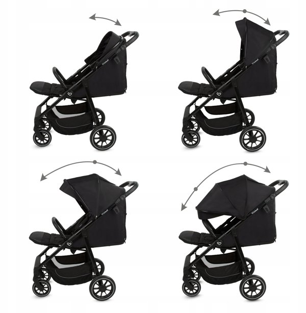 KIDWELL Καρότσι περιπάτου ENZO BLACK 5906601700521