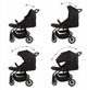 KIDWELL Καρότσι περιπάτου ENZO BLACK 5906601700521