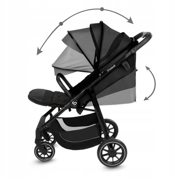 KIDWELL Καρότσι περιπάτου ENZO BLACK 5906601700521