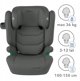 KIDWELL FOTELIK TENDO GRAY 100-150cm ISOFIX