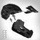 Kiddimoto Κράνος πλήρους προσώπου Nils Extreme MTW101 μαύρο, ελαφρύ, με ρυθμιζόμενη εφαρμογή