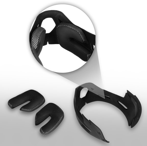 Kiddimoto Κράνος πλήρους προσώπου Nils Extreme MTW101 μαύρο, ελαφρύ, με ρυθμιζόμενη εφαρμογή