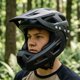 Kiddimoto Κράνος πλήρους προσώπου Nils Extreme MTW101 μαύρο, ελαφρύ, με ρυθμιζόμενη εφαρμογή