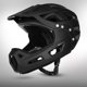 Kiddimoto Κράνος πλήρους προσώπου Nils Extreme MTW101 μαύρο, ελαφρύ, με ρυθμιζόμενη εφαρμογή