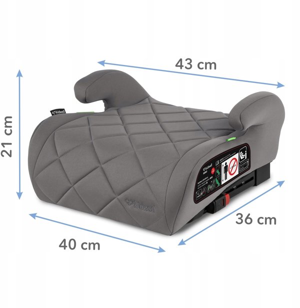KIDWELL FOTELIK BOSTER PODSTAWKA REMO ISOFIX GRAY