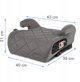 KIDWELL FOTELIK BOSTER PODSTAWKA REMO ISOFIX GRAY
