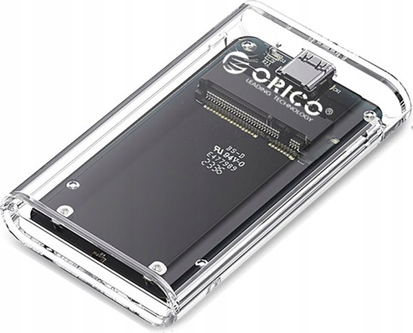Θήκη δίσκου MSATA USB-C 3.2 5Gbps - διαφανής