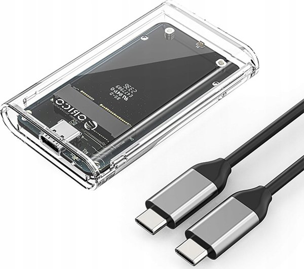 Θήκη δίσκου MSATA USB-C 3.2 5Gbps - διαφανής