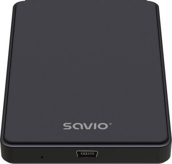 Savio Θήκη για Εξωτερικό Δίσκο HDD/SSD 2.5" USB 2.0 AK-73 - Μαύρη