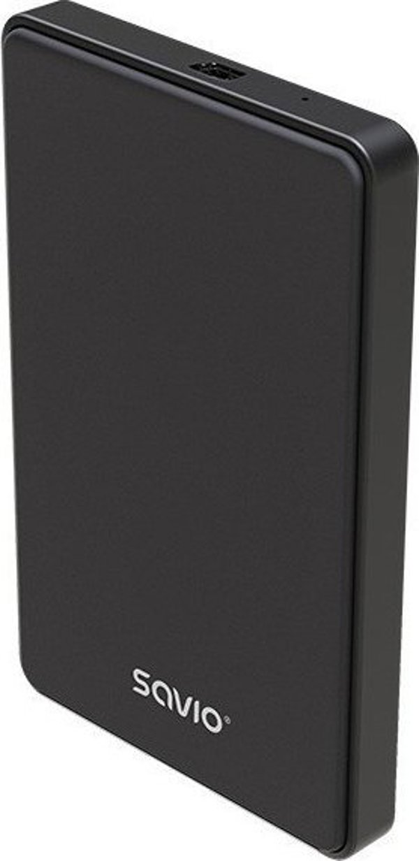 Savio Θήκη για Εξωτερικό Δίσκο HDD/SSD 2.5" USB 2.0 AK-73 - Μαύρη