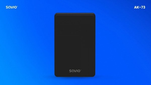 Savio Θήκη για Εξωτερικό Δίσκο HDD/SSD 2.5" USB 2.0 AK-73 - Μαύρη