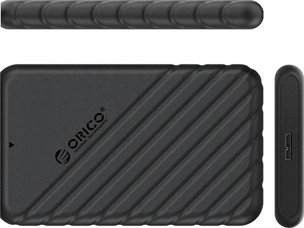 Θήκη δίσκου 2,5" HDD/SSD USB3.0 Micro-B 5Gbps - μαύρη