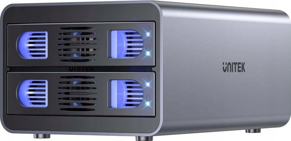 Unitek Θήκη RAID για Δίσκο SATA 2.5/3.5, 4 Θέσεις, 40TB, USB-C 10Gb/s