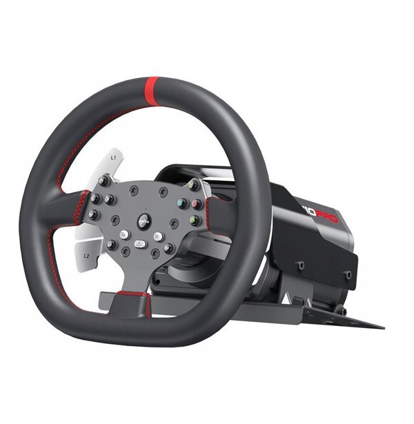 Kierownica PXN V10 Ultra gaming set - steering wheel + pedal + clamps + mounting accessories (PS4 / Xbox one / PC / Xbox Series X&S)