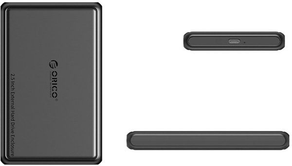 Θήκη δίσκου DDL25-C3 2.5'' HDD/SSD USB-C 5Gb/s Μαύρη ORICO