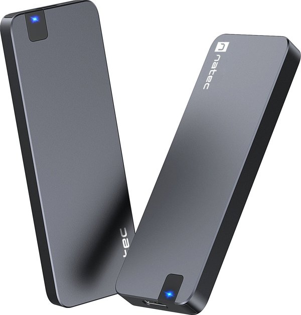 Natec Rhino M.2 NVMe SSD Θήκη Αλουμινίου (NKZ-1953) - USB 3.0, Συμβατότητα M.2 NVMe/PCIe, Μαύρο