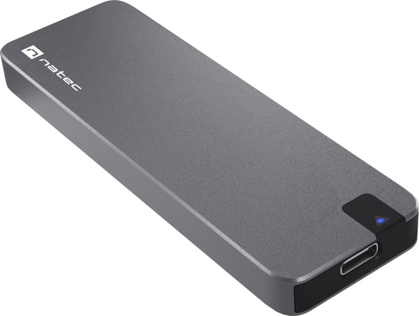 Natec Rhino M.2 NVMe SSD Θήκη Αλουμινίου (NKZ-1953) - USB 3.0, Συμβατότητα M.2 NVMe/PCIe, Μαύρο