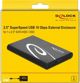Delock Θήκη Σκληρού Δίσκου 2.5″ SATA HDD/SSD, USB-C 3.2 Gen 2, Αλουμίνιο, 10Gbps (42610)