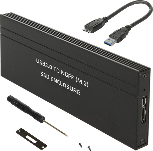Maclean MCE582 Θήκη SSD M.2 SATA σε USB 3.0, Αλουμινίου, για δίσκους 2230/2240/2260/2280
