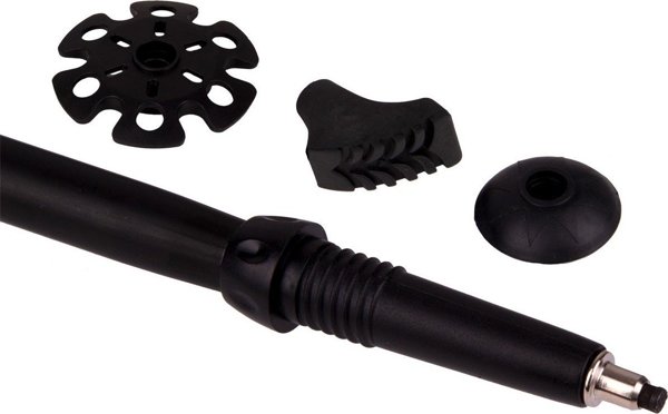 Μπαστούνια Nordic Walking Enero Pro EVO με Θήκη, Μαύρο Ματ