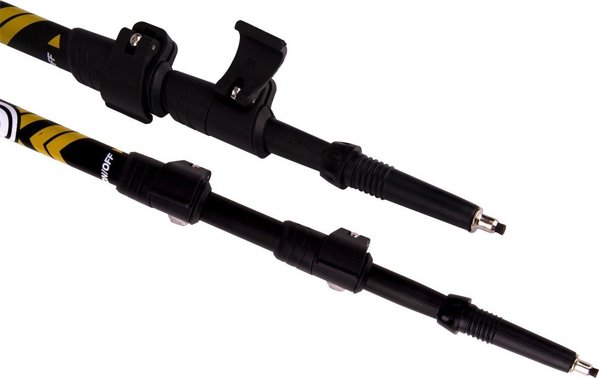 Μπαστούνια Nordic Walking Enero Pro EVO με Θήκη, Μαύρο Ματ