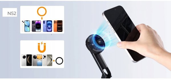 Kijek Selfie Stick Statyw 180 Cm Na Magnes Magsafe Telefon Smartfon + Pilot / Kf15.0015 / Ms-52